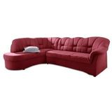 DOMO collection Ecksofa "Papenburg, zeitlose Rückensteppung, elegante Armlehne, L-Form", mit Ottomane, wahlweise mit Bettfunktion