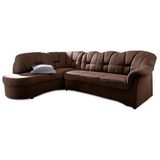 DOMO collection Ecksofa "Papenburg, zeitlose Rückensteppung, elegante Armlehne, L-Form", mit Ottomane, wahlweise mit Bettfunktion