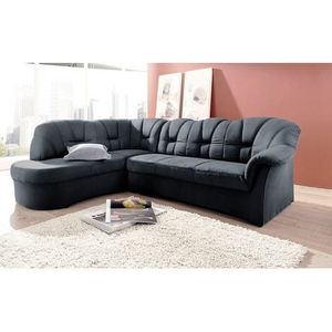 DOMO collection Ecksofa »Papenburg, zeitlose Rückensteppung, elegante Armlehne, L-Form«, mit Ottomane, wahlweise mit Bettfunktion