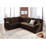 DOMO collection Ecksofa "Papenburg B/T/H: 242/190/84 cm L-Form", wahlweise mit Bettfunktion, Langer Schenkel links oder rechts
