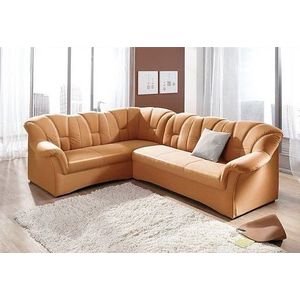 DOMO collection Ecksofa "Papenburg B/T/H: 242/190/84 cm L-Form", wahlweise mit Bettfunktion, Langer Schenkel links oder rechts