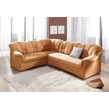 DOMO collection Ecksofa "Papenburg B/T/H: 242/190/84 cm L-Form", wahlweise mit Bettfunktion, Langer Schenkel links oder rechts
