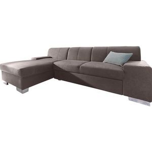 DOMO collection Ecksofa "Star, zeitlose Formensprache, elegante Optik, L-Form", wahlweise mit Bettfunktion