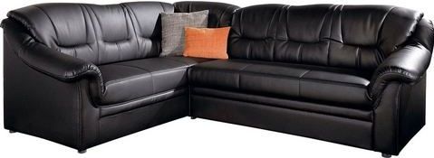 DOMO collection Ecksofa Montana, zeitlose Rückensteppung, bequeme Armlehnen, L-Form, wahlweise mit Bettfunktion