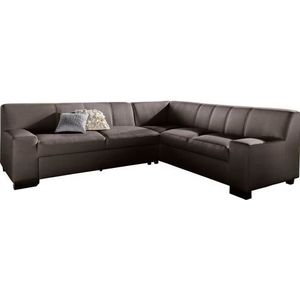 DOMO collection Ecksofa »Norma, moderne Armlehnen, zeitlos und elegant, L-Form«, wahlweise mit Bettfunktion