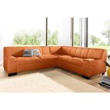 DOMO collection Ecksofa "Norma, moderne Armlehnen, zeitlos und elegant, L-Form", wahlweise mit Bettfunktion