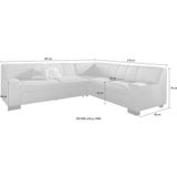 DOMO collection Ecksofa Norma, moderne Armlehnen, zeitlos und elegant, L-Form, wahlweise mit Bettfunktion