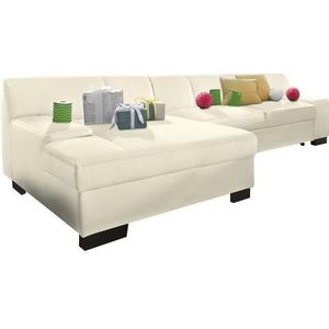DOMO collection Ecksofa "Norma, elegant und modern, mit flachen Armlehnen, L-Form", wahlweise mit Bettfunktion