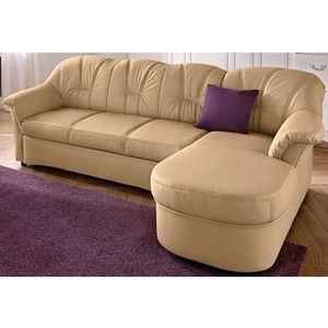 DOMO collection Ecksofa »Flores Schlafsofa, B/T/H: 233/142/86 cm, L-Form«, wahlweise mit Bettfunktion, wahlweise mit Federkern, auch in Leder