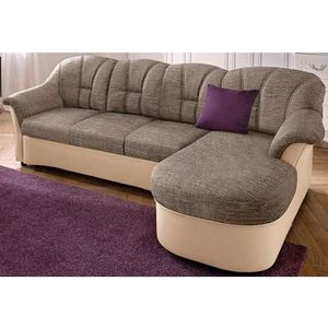 DOMO collection Ecksofa »Flores Schlafsofa, B/T/H: 233/142/86 cm, L-Form«, wahlweise mit Bettfunktion, wahlweise mit Federkern, auch in Leder