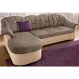 DOMO collection Ecksofa Flores Schlafsofa, B/T/H: 233/142/86 cm, L-Form, wahlweise mit Bettfunktion, wahlweise mit Federkern, auch in Leder