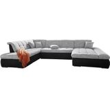 DOMO collection Wohnlandschaft PB Moric wahlweise mit Bettfunktion und Armteilverstellung U-Form, XXL-Format B/T/H: 353/216/80 cm, feine Steppung, incl. Zierkissen