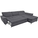 DOMO collection Ecksofa "Franzi Steppung im Sitzbereich B7T/H: 278/162/80 cm, L-Form", wahlweise mit Bettfunktion, Bettkasten und Kopfteilverstellung
