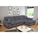 DOMO collection Ecksofa Franzi Steppung im Sitzbereich B7T/H: 278/162/80 cm, L-Form, wahlweise mit Bettfunktion, Bettkasten und Kopfteilverstellung