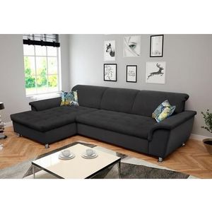 DOMO collection Ecksofa Franzi, wahlweise mit Bettfunktion, Bettkasten und Kopfteilverstellung
