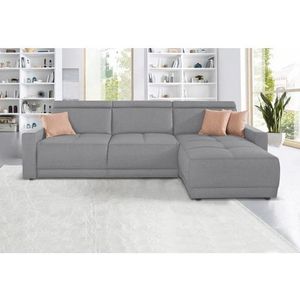 DOMO collection Ecksofa »Ava L-Form«, mit Recamiere, Federkern wahlweise mit Kopfteilverstellungen