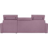 DOMO collection Ecksofa "Ava L-Form", mit Recamiere, Federkern wahlweise mit Kopfteilverstellungen