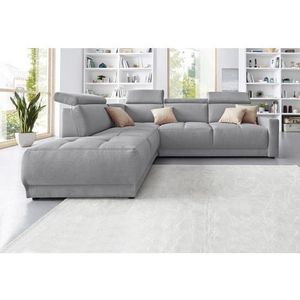 DOMO collection Ecksofa »Ava, moderne Sitzheftung mit toller Doppelnaht, komfortabel, L-Form«, mit Ottomane, inkl. Federkern, wahlweise mit Kopfteilverstellungen