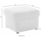 DOMO collection Polsterhocker "Sarafina"