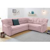 DOMO collection Ecksofa "Sarafina zeitlos und komfortabel, optional mit Federkern, L-Form", wahlweise mit Bettfunktion