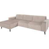 DOMO collection Ecksofa "Amora, inklusive komfortablem Federkern für mehr Sitzkomfort, L-Form", mit Recamiere, zeitlos und elegant, Komfortsitzhöhe 47cm