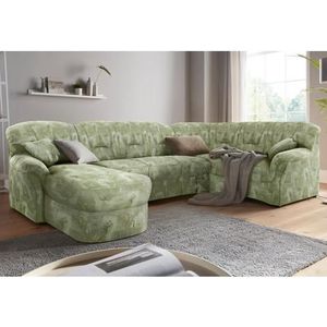 DOMO collection Wohnlandschaft »Bahia Sitzbelastung 140 kg, U-Form«, wahlweise mit Bettfunktion