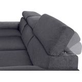 DOMO collection Ecksofa »Mira, inklusive Kopfteilverstellung für mehr Wohlfühlkomfort, L-Form«, wahlweise mit Bettfunktion und Bettkasten, elegant und modern