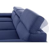 DOMO collection Ecksofa "Mira, inklusive Kopfteilverstellung für mehr Wohlfühlkomfort, L-Form", wahlweise mit Bettfunktion und Bettkasten, elegant und modern