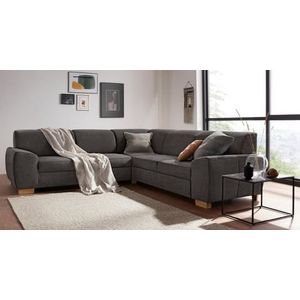 DOMO collection Ecksofa "Incanto kubische Formensprache, komfortabel, flache Armlehnen, L-Form", wahlweise mit Bettfunktion