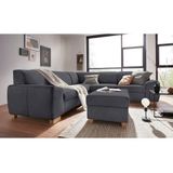 DOMO collection Ecksofa "Incanto kubische Formensprache, komfortabel, flache Armlehnen, L-Form", wahlweise mit Bettfunktion