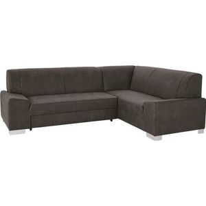 DOMO collection Ecksofa "Anzio in kubischer Formensprache, flache Armlehnen, L-Form", Wahlweise mit Bettfunktion und Federkern für hohen Sitzkomfort