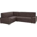 DOMO collection Ecksofa "Anzio in kubischer Formensprache, flache Armlehnen, L-Form", Wahlweise mit Bettfunktion und Federkern für hohen Sitzkomfort
