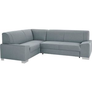 DOMO collection Ecksofa "Anzio in kubischer Formensprache, flache Armlehnen, L-Form", Wahlweise mit Bettfunktion und Federkern für hohen Sitzkomfort