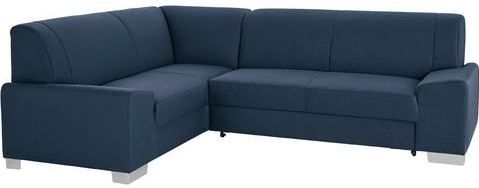 DOMO collection Ecksofa "Anzio in kubischer Formensprache, flache Armlehnen, L-Form", Wahlweise mit Bettfunktion und Federkern für hohen Sitzkomfort