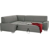 DOMO collection Ecksofa "Anzio in kubischer Formensprache, flache Armlehnen, L-Form", Wahlweise mit Bettfunktion und Federkern für hohen Sitzkomfort
