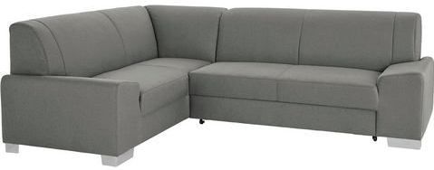 DOMO collection Ecksofa "Anzio in kubischer Formensprache, flache Armlehnen, L-Form", Wahlweise mit Bettfunktion und Federkern für hohen Sitzkomfort