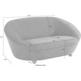 LOOKS by Wolfgang Joop Sofa "LooksIV", Rundsofa, in vielen frischen Farben wählbar