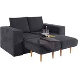 LOOKS by Wolfgang Joop 2-Sitzer »Looksv«, Verwandlungssofa: aus Sofa wird Sofa mit 2 Hockern
