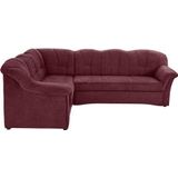 DOMO collection Ecksofa "Papenburg B/T/H: 242/190/84 cm L-Form", wahlweise mit Bettfunktion, Langer Schenkel links oder rechts