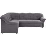 DOMO collection Ecksofa "Papenburg B/T/H: 242/190/84 cm L-Form", wahlweise mit Bettfunktion, Langer Schenkel links oder rechts