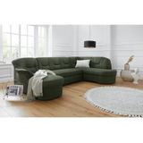 DOMO collection Wohnlandschaft "Sarafina U-Form", wahlweise mit Bettfunktion, optional mit Federkern