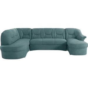 DOMO collection Wohnlandschaft "Sarafina, zeitlos und komfortabel, optional mit Federkern, U-Form", wahlweise mit Bettfunktion