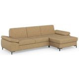 DOMO collection Ecksofa "Capelo L-Form", mit Armteilverstellung, wahlweise mit Bettfunktion, Federkern