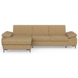 DOMO collection Ecksofa »Capelo L-Form«, mit Armteilverstellung, wahlweise mit Bettfunktion, Federkern