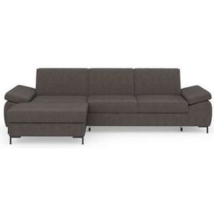 DOMO collection Ecksofa »Capelo L-Form«, mit Armteilverstellung, wahlweise mit Bettfunktion, Federkern