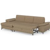 DOMO collection Ecksofa "Capelo L-Form", mit Armteilverstellung, wahlweise mit Bettfunktion, Federkern