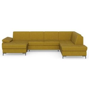 DOMO collection Wohnlandschaft »Capelo U-Form«, mit Armteilverstellung, wahlweise mit Bettfunktion, Federkern