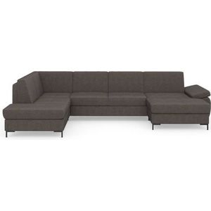 DOMO collection Wohnlandschaft »Capelo U-Form«, mit Armteilverstellung, wahlweise mit Bettfunktion, Federkern