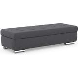 DOMO collection Hocker "Treviso XXL: B/T/H: 161/60/41 cm", mit Stauraum, auch in Cord, passend zur Serie, moderne Steppung