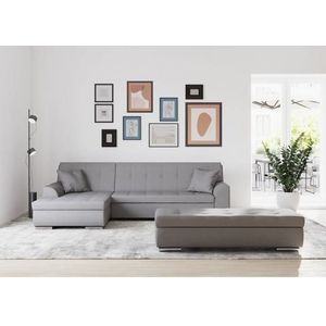 DOMO collection Ecksofa Treviso, wahlweise mit Bettfunktion, incl. Zierkissen